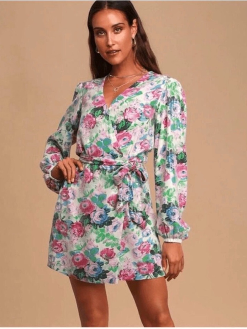 NWT WAYF Loretta Wrap Dress